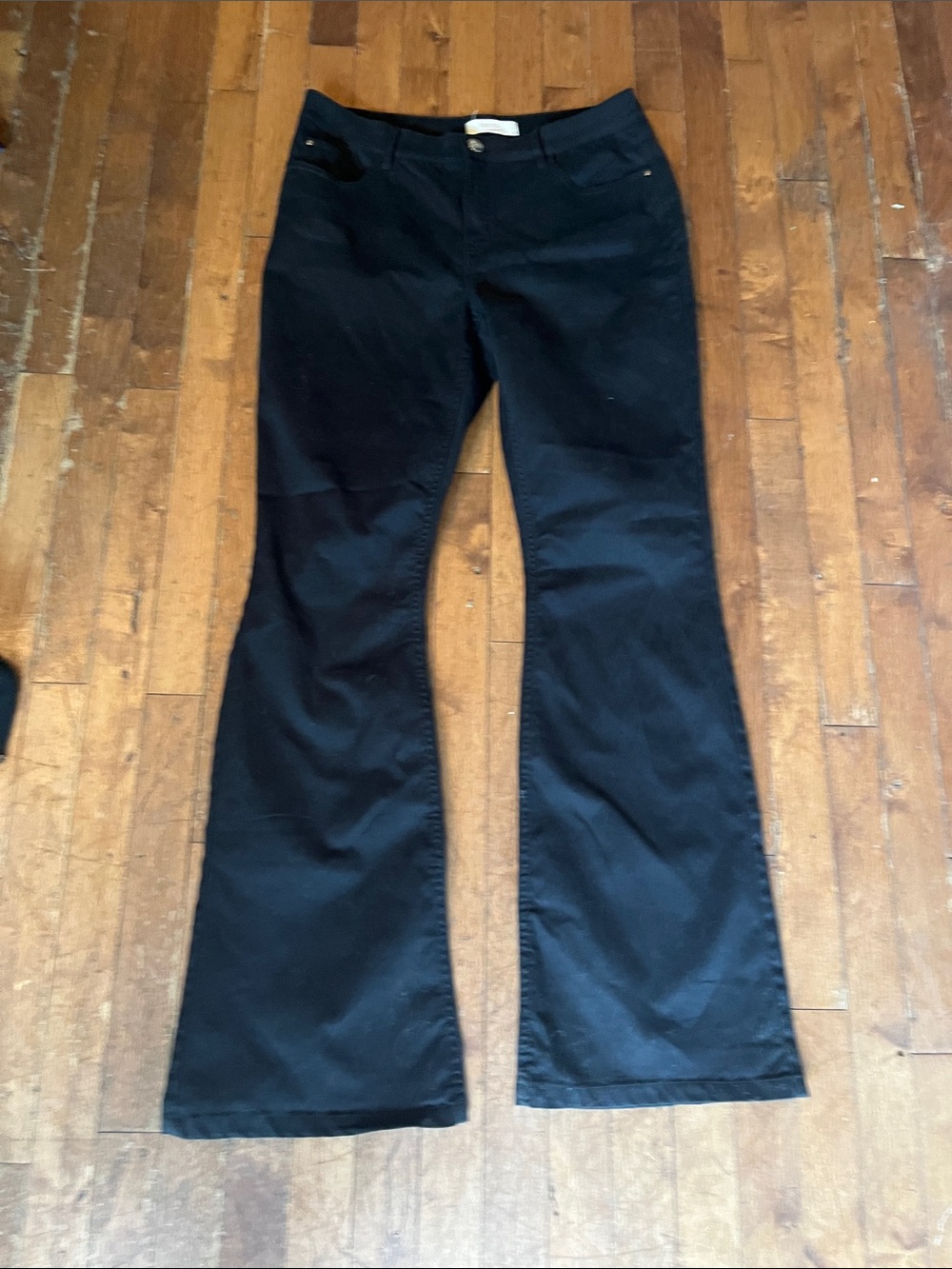 Wide Leg Black Women's Pants - Classic Flare